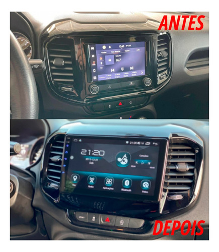 Multimidia Universal 9'' Com Moldura Fiat Toro 2016/2021