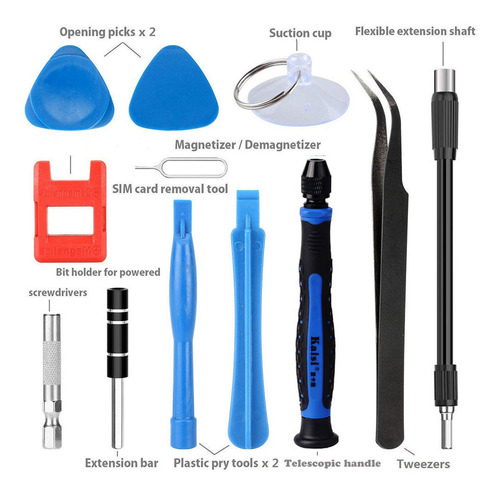 Imagen 2 de 7 de Kit De Desarmadores Y Herramientas De Precisión 115 En 1