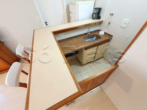 Imagem 5 de 15 de Edif Paulistania - Flat Nos Jardins Com 1 Dorm 45m² E 1 Vaga. - Sf25213