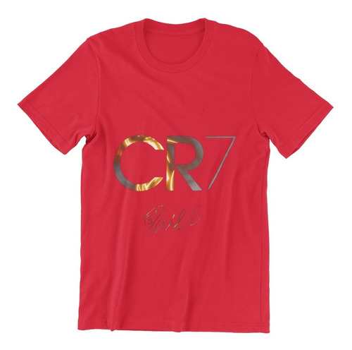 Polera Unisex Cr7 Cristiano Ronaldo Firma Estampado Algodon
