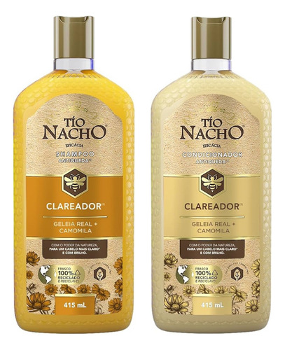 Kit Shampoo E Condicionador Tio Nacho Clareador 415ml