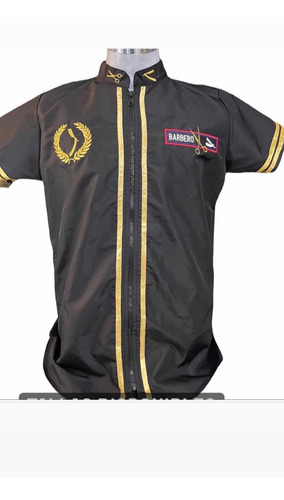 Uniforme De Barbero , Camisa Tela Anti Fluido Con Cierre