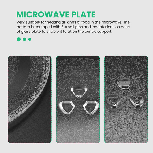 Plato De Microondas De 9.6 Pulgadas De Repuesto Durable Univ