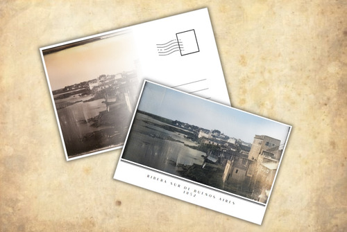 Set 5 Postales Fotos Antiguas Buenos Aires 1850s