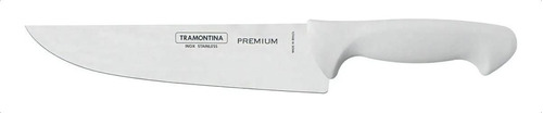 Cuchilla Cuchillo Tramontina Cocina Profesional Premium N° 8 Color Blanco