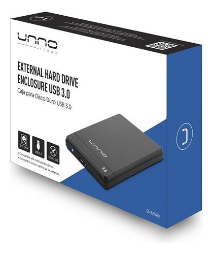 Encapsulador Unno 2.5 Sata Usb 3.0 En3213bk