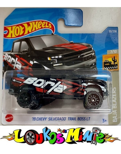 Hot Wheels 19 Chevy Silverado Trail Boss Baja Blazers Pickup