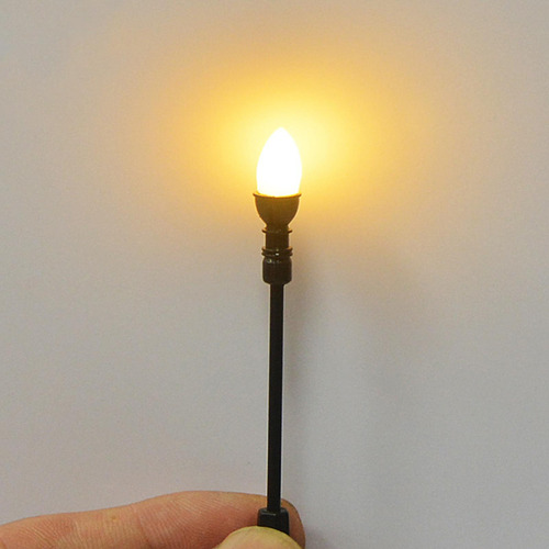 10 Piezas De Farola En Miniatura, Modelo De Lámpara De