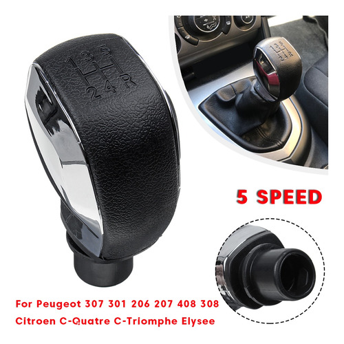 Pomo De Palanca De Cambios Para Peugeot 207 301 307 308 408