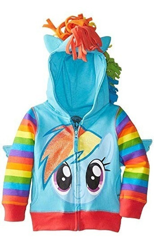 Freeze Big Girls 'my Little Pony Rainbow Dash Hoodie, Azul