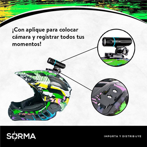 Imagen 4 de 10 de Cascos Bicicletas Niños Luz Trasera Usb Aplique Para Camara