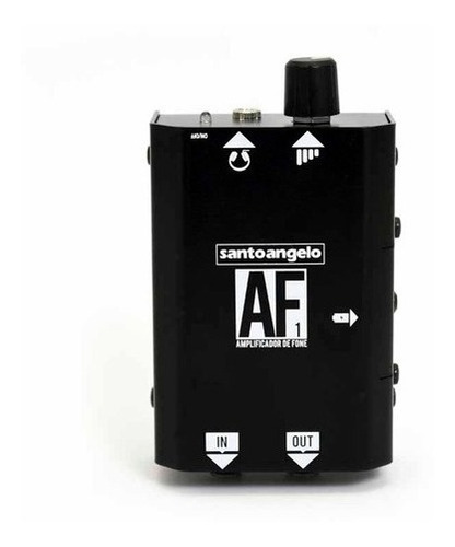 Amplificador Fone Sto Angelo Af1 Preto Estilo Power Click