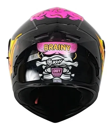 Casco Motociclista Abatible Kov Certificaci n Dot americana