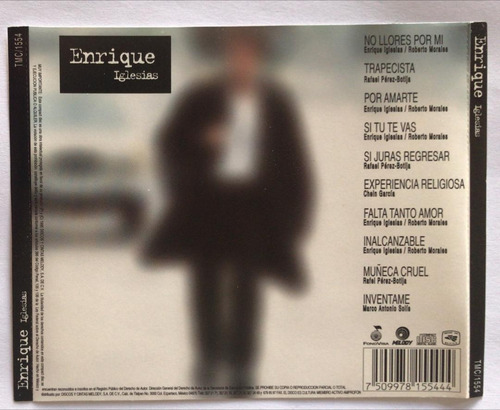 Enrique Iglesias. Enrique Iglesias. Cd Org Usado. Qqk. Ag. (Usado)
