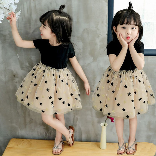 Falda Negra Con Forma De Estrella De Cinco Puntas, Vestido D