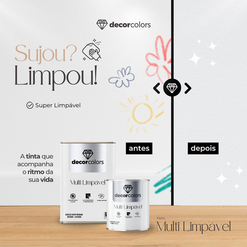 Multi Limpável 4,3 Kg - Decor Colors Cor Algodão Egípcio