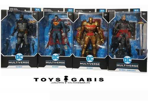 Dc Multiverse Mcfarlane Toys Set De 4 Figuras Batman Bizarro