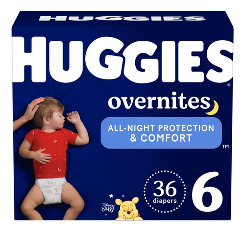 Huggies Overnites - Panales De Noche Talla 6 (35+ Libras), 3