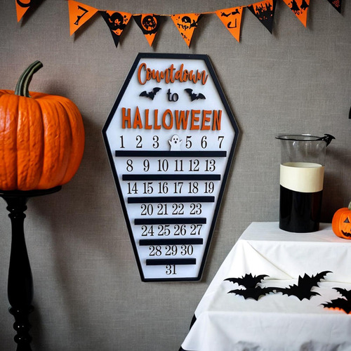 Calendario De Adviento De Halloween, Adornos De Regalo