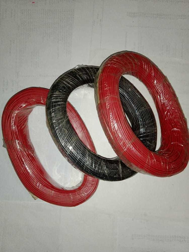 Cable Automotriz N°18 Negro Y Rojo Rollo 5 Metros 