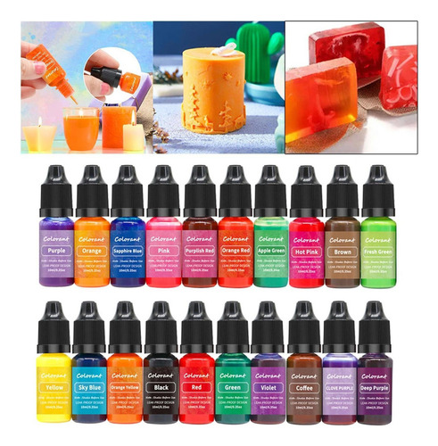 Youpin 20x Vela Tinte Jabón Colorante Jabón Tinte,10ml
