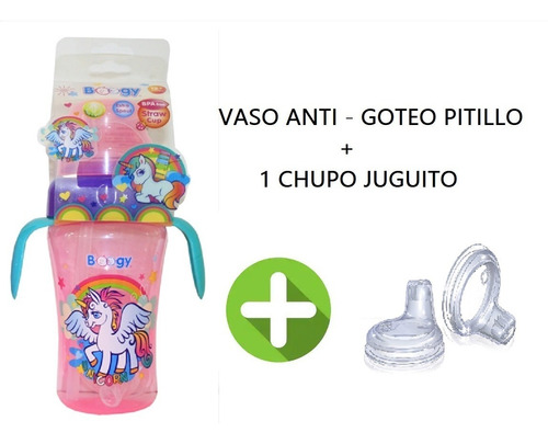 Vaso Anti Goteo Tetero Pitillo 14 On Bebe Biberón Chupo Jugo