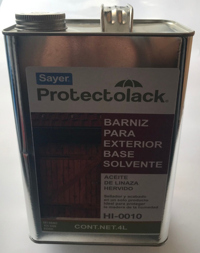 Aceite De Linaza Para Madera Hervido 4 Litros Exterior