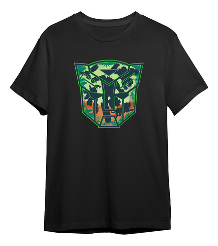 Camiseta Primal Autobot Transformers Pelicula Camisa Negra