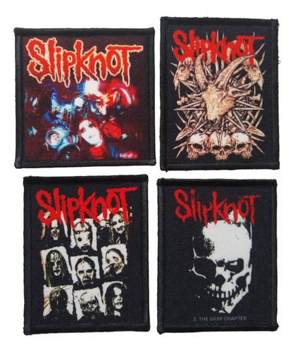 Pack 4 Parches Slipknot (b) Maniametal 