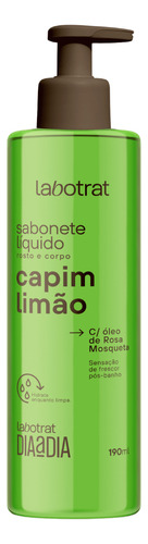 Sabonete Líquido De Capim Limão Rosto Corpo Labotrat 190ml