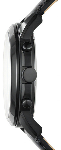 Reloj Fossil Grant FS5132 Hombre Color negro plateado Resistente al agua
