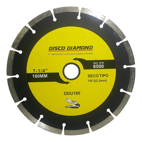 Disco Corte Concreto En Seco - Segmentado Diamante 7 