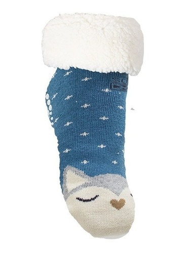 Media Pantufla Con Corderito  Antideslizante Sox ®  Palermo