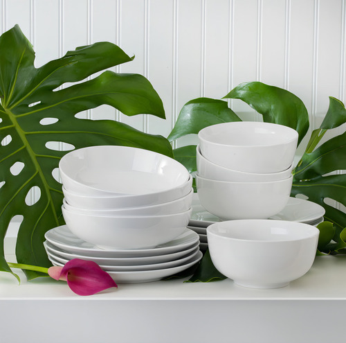 Euro Ceramica Essential Collection Vajilla Y Vajilla De Porc