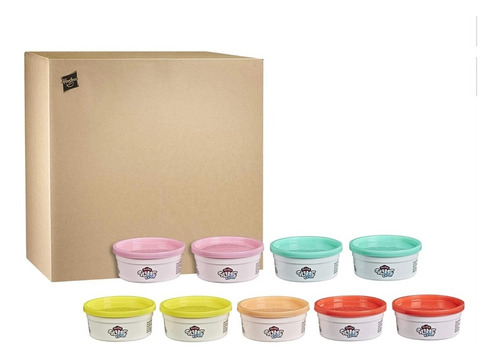 Caja Slime Cloud Play Doh Con 9 Botes Con 5 Colores