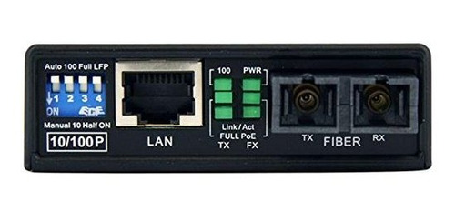 Convertidor Fibra Media Ethernet  mi Mbps Multimodo Sc