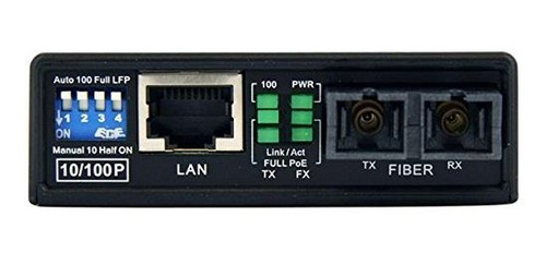 Convertidor Fibra Media Ethernet mi Mbps Multimodo Sc