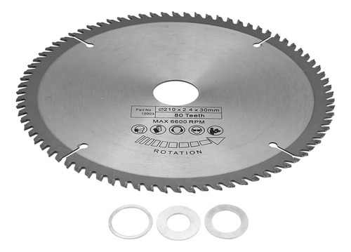 Lâmina De Serra Circular De 210 Mm 80 Dentes Com Diâmetro De