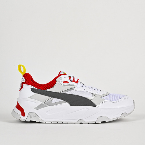 Tenis Casual Hombre Modelo Puma Color Blanco Gris D9