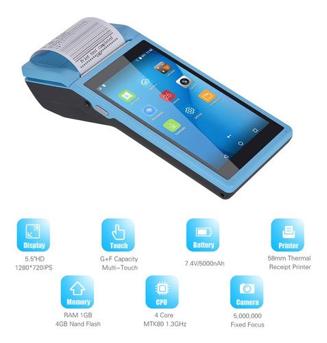 Imagen 4 de 6 de Pos Terminal Smart Todo En Uno Portátil Pda Impresora