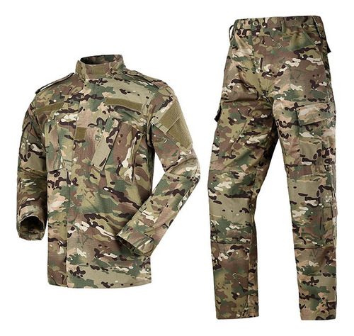 Traje Uniforme Táctico Camuflaje Militar Caza Al Aire Libre