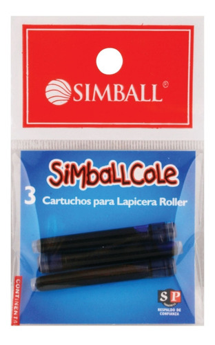 Repuesto Cartucho De Tinta Tanque Simball Cole X 3 Unidades