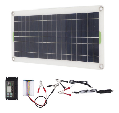 Batería De Panel Solar 12v 30w Kit Portátil 220w Inversor
