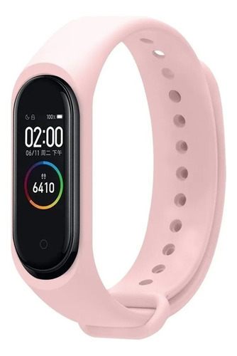 Reloj Inteligente M4 Smart Band Smartwatch Pulsera Fit Otec Color De La Caja Negro Color De La Malla Rosa Color Del Bisel Negro