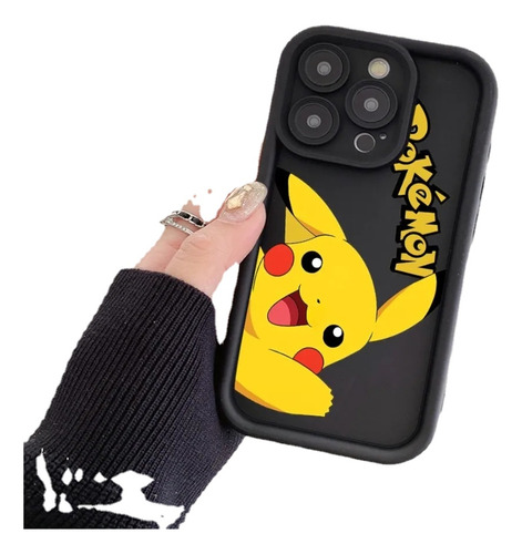 Funda De Teléfono Con Dibujos Animados De Pokémon Pikachu Pa