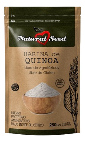 Harina De Quinoa Granos Lavados(sintacc)x250 Gr-natural Seed