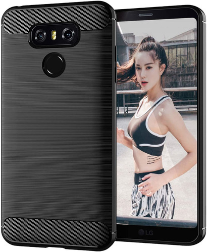 Funda Para LG G6 Plus, Negro/delgada/silicona/resistente