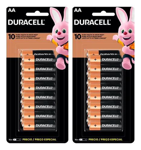 comprar Kit Com 32 Pilhas Alcalinas Aa Pequenas Duracell