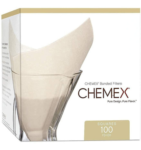 Filtros Papel Chemex Original 100 Unidades Fc-100