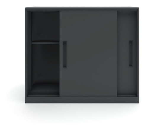 Gabinete Oficina Medio Metálico Con Puertas Negro Form